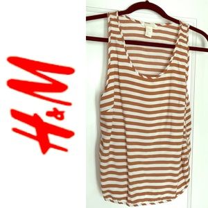 H&M Striped Racerback Tank in 10